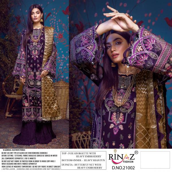Rinaz Adan Libas 12 Fancy Georgette Embroidery Pakistani Salwar